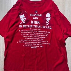 Star Trek Red Graphic T-Shirt